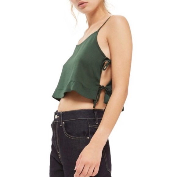 Topshop Side Tie Crop Cami - Picture 3 of 8